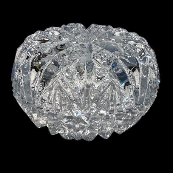 Clear Glass Trinket Dish or Small Candy Bowl Round Dome with Lid - Picture 1 of 4